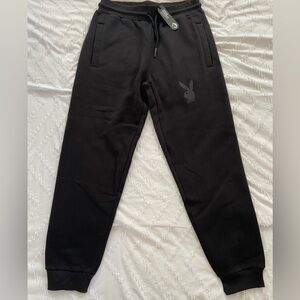 Playboy & Urban Monkey Collab: Black Jogger Sweatpants